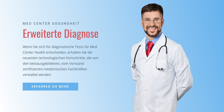 Advanced Diagnostics Hospital Website-Vorlage