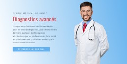 Mise En Page CSS Gratuite Pour Hôpital De Diagnostic Avancé