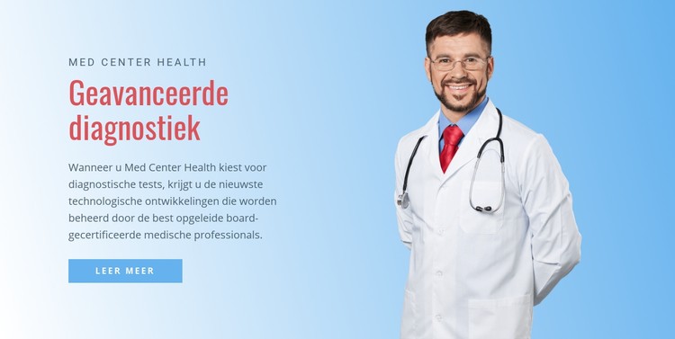 Ziekenhuis voor geavanceerde diagnostiek CSS-sjabloon