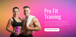 Pro Fit Training - Moderne Webvorlage