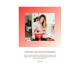 Schnelle Und Einfache Rezepte – Site-Mockup