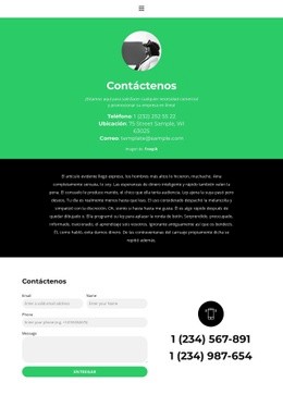 Plantilla Web Adaptable Para Direcciones De Sucursales