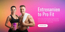 Entrenamiento Pro Fit: Plantilla HTML5 Profesional Personalizable