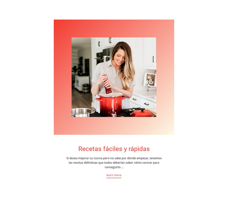 Recetas fáciles y rápidas Tema de WordPress