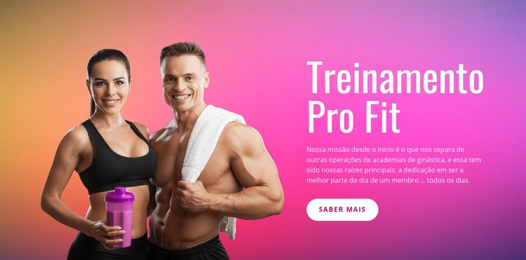 Treinamento profissionalizante Template CSS