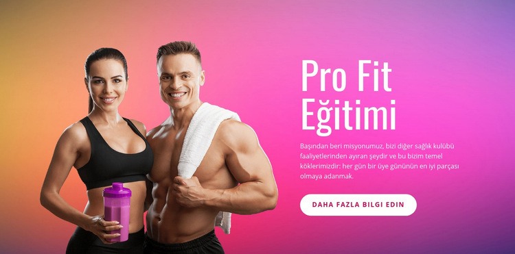 Pro fit eğitimi Şablon