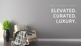 Website Design For Elevated, Curated, Luxury