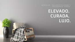 Diseño De Sitio Web Para Elevado, Curado, Lujo