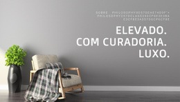 Elevado, Com Curadoria, Luxo – Design Responsivo