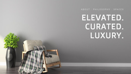 Elevated, Curated, Luxury - Creative Multipurpose Web Page Design