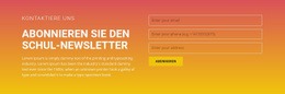 Responsives HTML5 Für Abonnieren Sie Den Newsletter