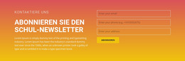 Abonnieren Sie Den Newsletter – Website-Design-Vorlage