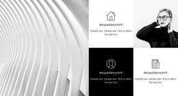 Wie Sie Uns Erreichen - Responsive Landingpage