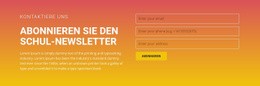 Abonnieren Sie Den Newsletter - E-Commerce-Zielseite