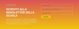 Iscriviti Alla Newsletter - Design HTML Page Online