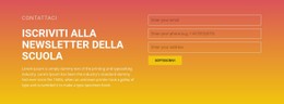 Iscriviti Alla Newsletter Modello Di Sito Web CSS Gratuito