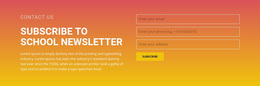 Subscribe To The Newsletter - Web Page Design For Inspiration