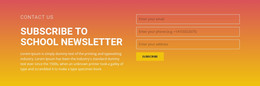 Subscribe To The Newsletter - Awesome WordPress Theme