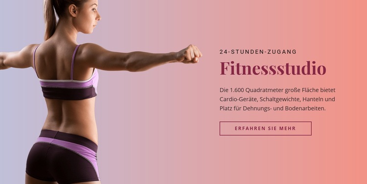 Sport-Fitnessstudio HTML Website Builder