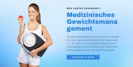 Gewichtsmanagement - Website-Vorlagen