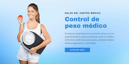 Control De Peso: Plantilla De Sitio Web Sencilla