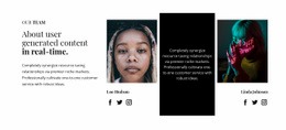About User Generated Content - Responsive Html Code