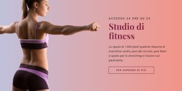 Studio Fitness Sportivo Modello HTML CSS Reattivo