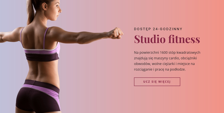Studio fitness sportowy Motyw WordPress
