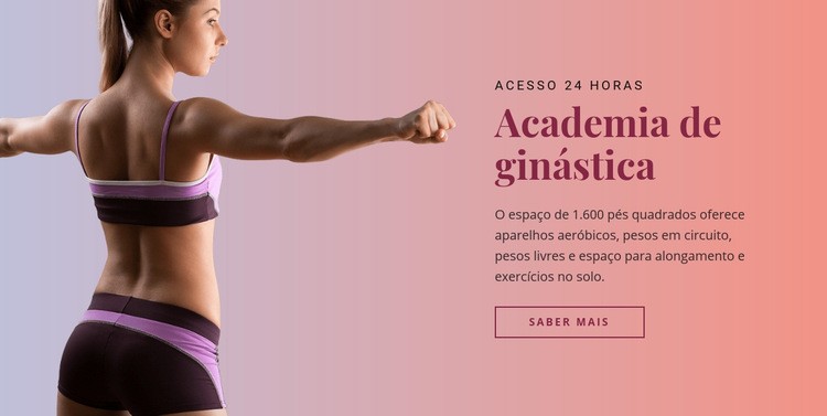 Estúdio de esportes fitness Construtor de sites HTML