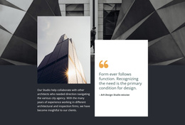 Architecture Is The Learned Game - Premium Template