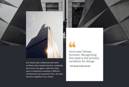 Architecture Is The Learned Game - WordPress Theme