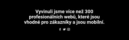 Webový Design Pro Textová A Sociální Ikona