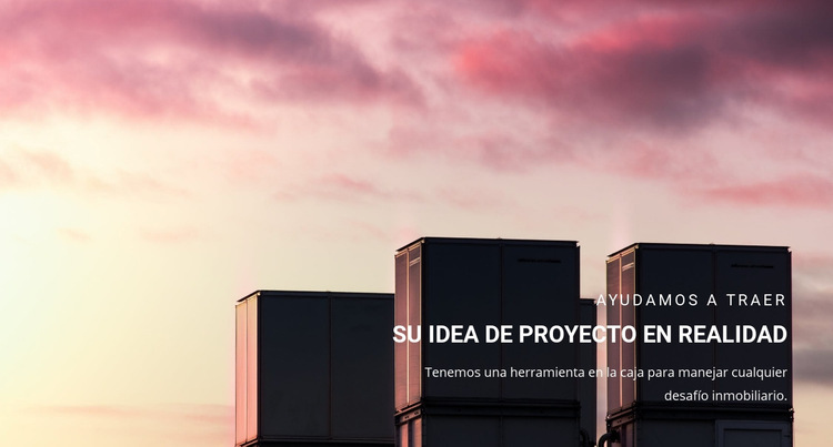 Tu idea de proyectos Plantilla de sitio web