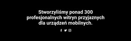 Projektowanie Stron Internetowych Dla Tekst I Ikona Społecznościowa