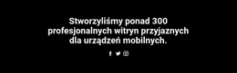 Ekskluzywny Szablon HTML5 Dla Tekst I Ikona Społecznościowa