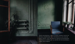 Estilo Interior Oscuro Portafolio Html