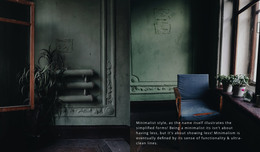 Dark Interior Style - Web Template