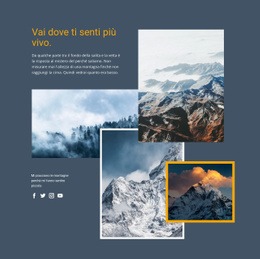 Trekking Per I Sentieri Alpini - Modelli Di Siti Web
