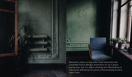Dark Interior Style - Simple Website Template