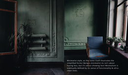 Dark Interior Style Html Template