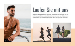 HTML-Seitendesign Für Marathontraining