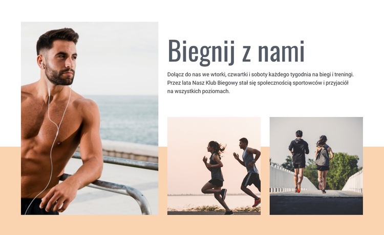 Trening do maratonu Szablon HTML5