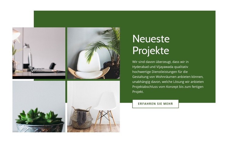 Neueste Innenprojekte CSS-Vorlage