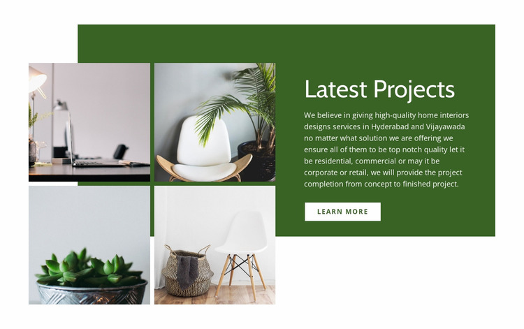 Nieuwste interieurprojecten Html Website Builder