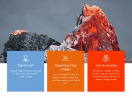 Salite In Cima A Un'Alta Montagna - HTML Website Builder