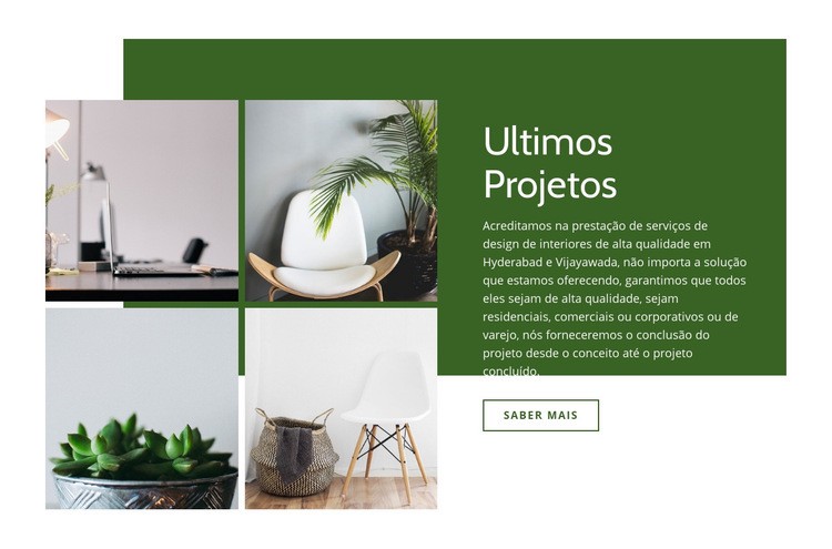 Últimos projetos de interiores Modelo HTML5