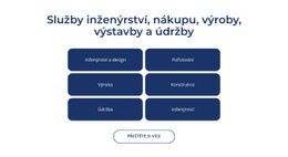 Inženýrské, Stavební Služby Jednostránkový Web