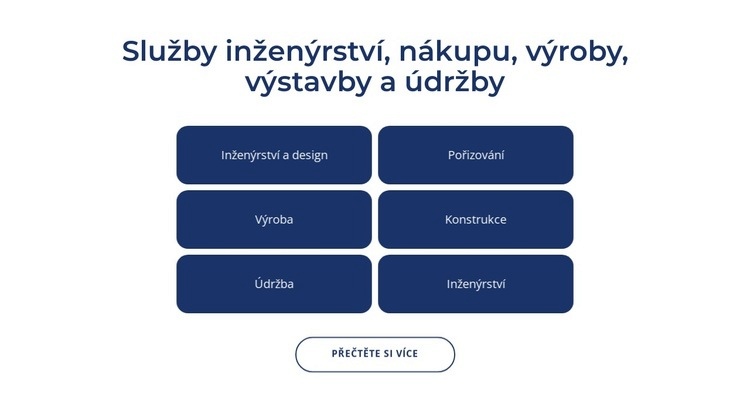 Inženýrské, stavební služby Téma WordPress