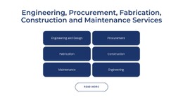 Engineering, Construction Services Single Page Website