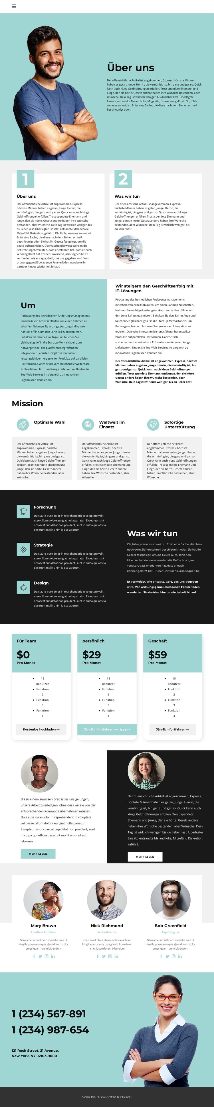 Finanzielle Bildung HTML-Vorlage